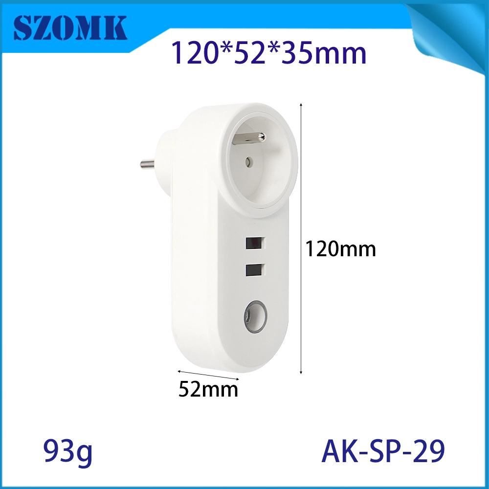 AK-SP-29 ~ 42 Power Plug Housing USB-Plastik-PC-Material eingebraucht
