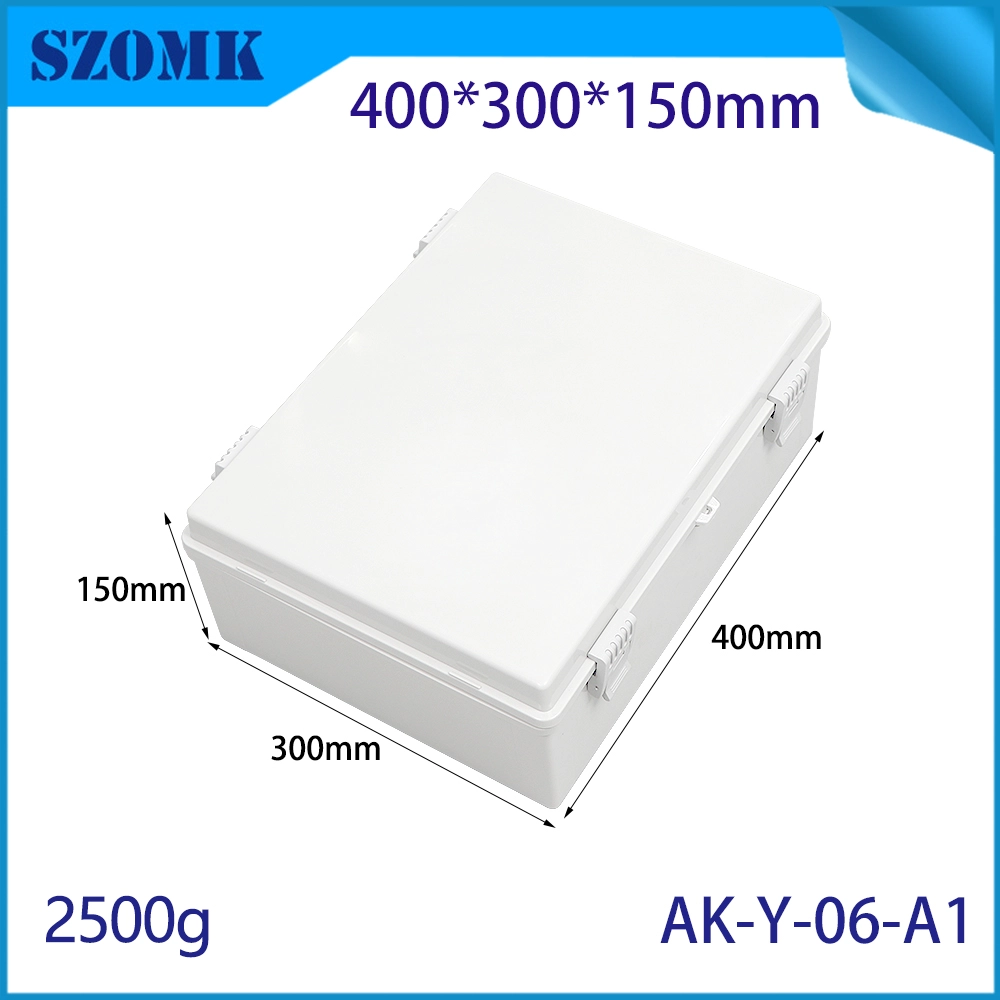 AK-Y-06A1 ABS مفصلية غطاء محرق كهربائي مقاوم للماء بوكس 400x300x150mm