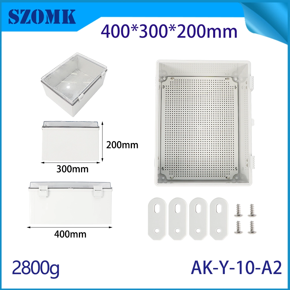 AK-Y-10A2 SZOMK IP67 Plastic Electrical Colleging Colleging Box Impermeabile Basella addominali ABS PROGETTO PROGETTO DURO 400X300X200MM