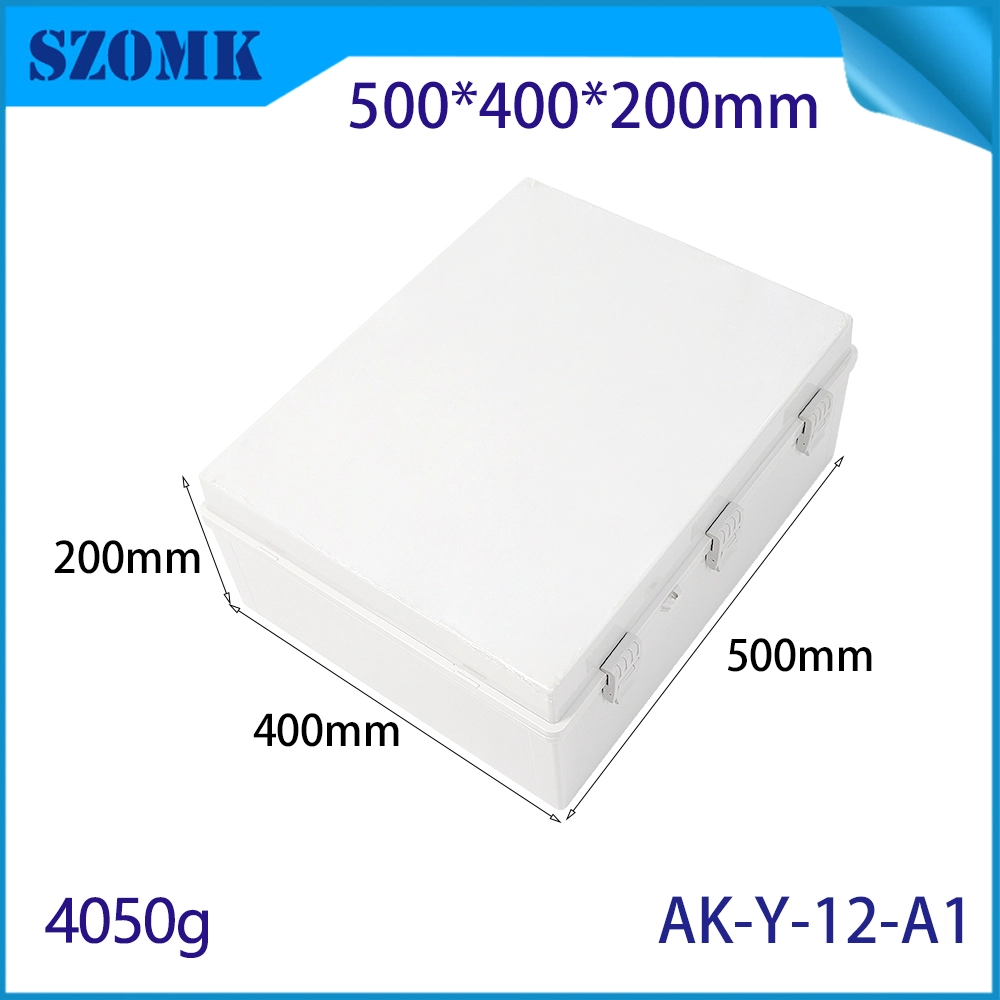 AK-Y-12A1 Ip67 Abs Plastic Electronic Housing Junction Box Enclosure For Electrical Equipment Antidust Waterproof 500x400x200mm