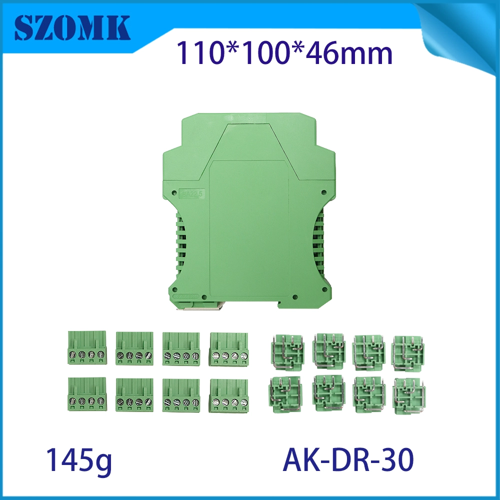 Nylon Plastic Material Din Rail Enclosure/ AK-DR-30/ 110*100*46mm