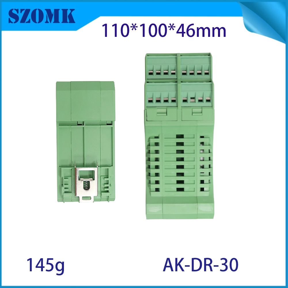 Nylon Plastic Material Din Rail Enclosure/ AK-DR-30/ 110*100*46mm