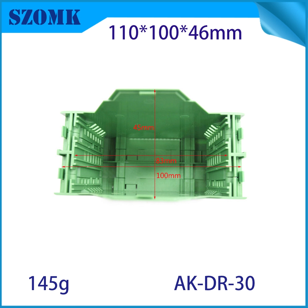 Nylon Plastic Material Din Rail Enclosure/ AK-DR-30/ 110*100*46mm