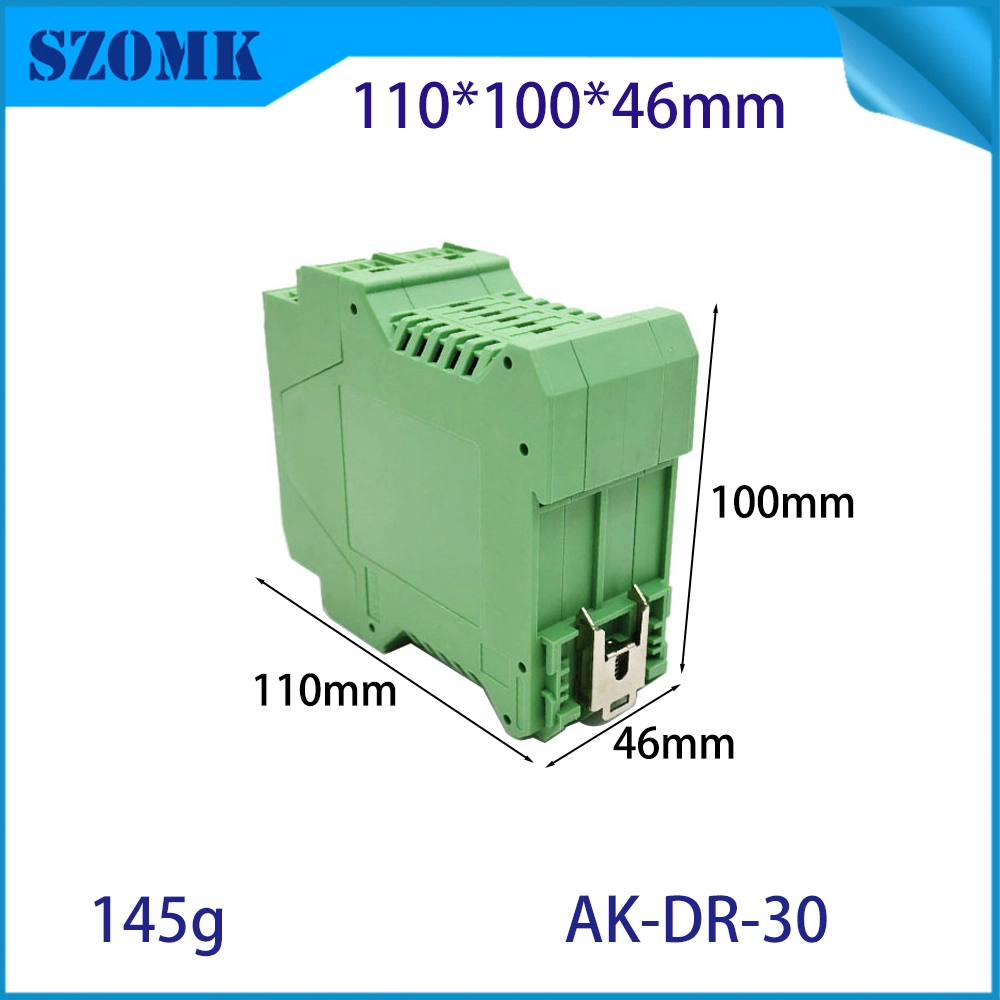 Nylon Plastic Material Din Rail Enclosure/ AK-DR-30/ 110*100*46mm
