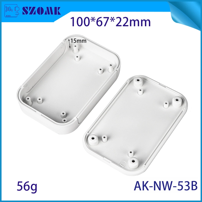 Enceinte de réseau en plastique de nouveau style Boîte de boîtier de routeur WiFi électrique AK-NW-53B 100 * 67 * 22 mm