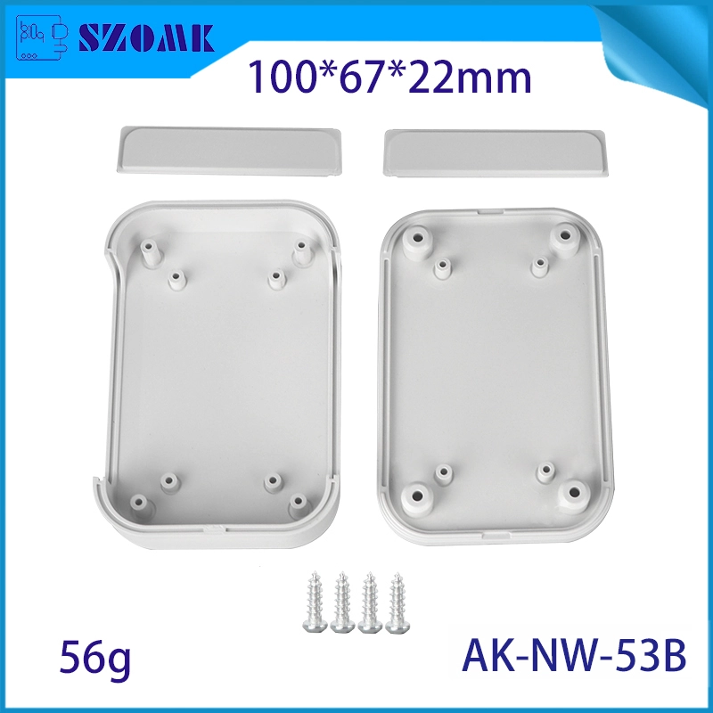 Enceinte de réseau en plastique de nouveau style Boîte de boîtier de routeur WiFi électrique AK-NW-53B 100 * 67 * 22 mm
