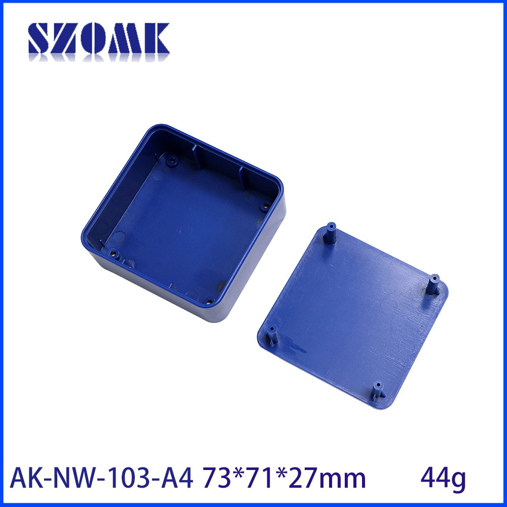 AK-NW-103 Plastic Iot Product Outer Box Pcb Mounting Box Network Enclosure Casing 73*71*27mm