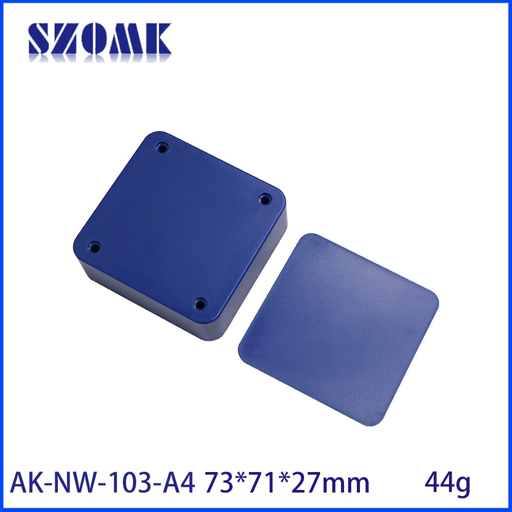 AK-NW-103 Plastic Iot Product Outer Box Pcb Mounting Box Network Enclosure Casing 73*71*27mm