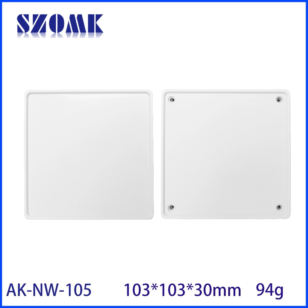AK-NW-105 DIY-Kunststoffhülle für Netzwerkmodule IoT-Gerät Kunststoffgehäuse 103*103*30 mm