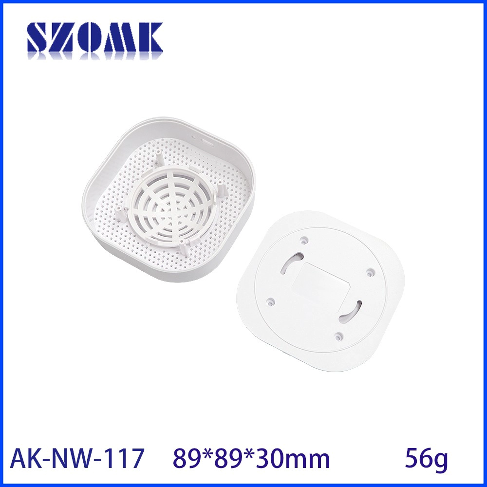 AK-NW-117 네트워크 IoT CNC PCB 보드 인클로저 PCB 플라스틱 인클로저 상자 89*89*30mm