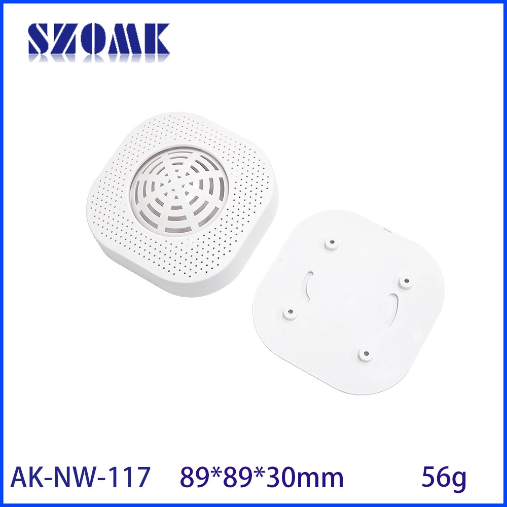 AK-NW-117 네트워크 IoT CNC PCB 보드 인클로저 PCB 플라스틱 인클로저 상자 89*89*30mm