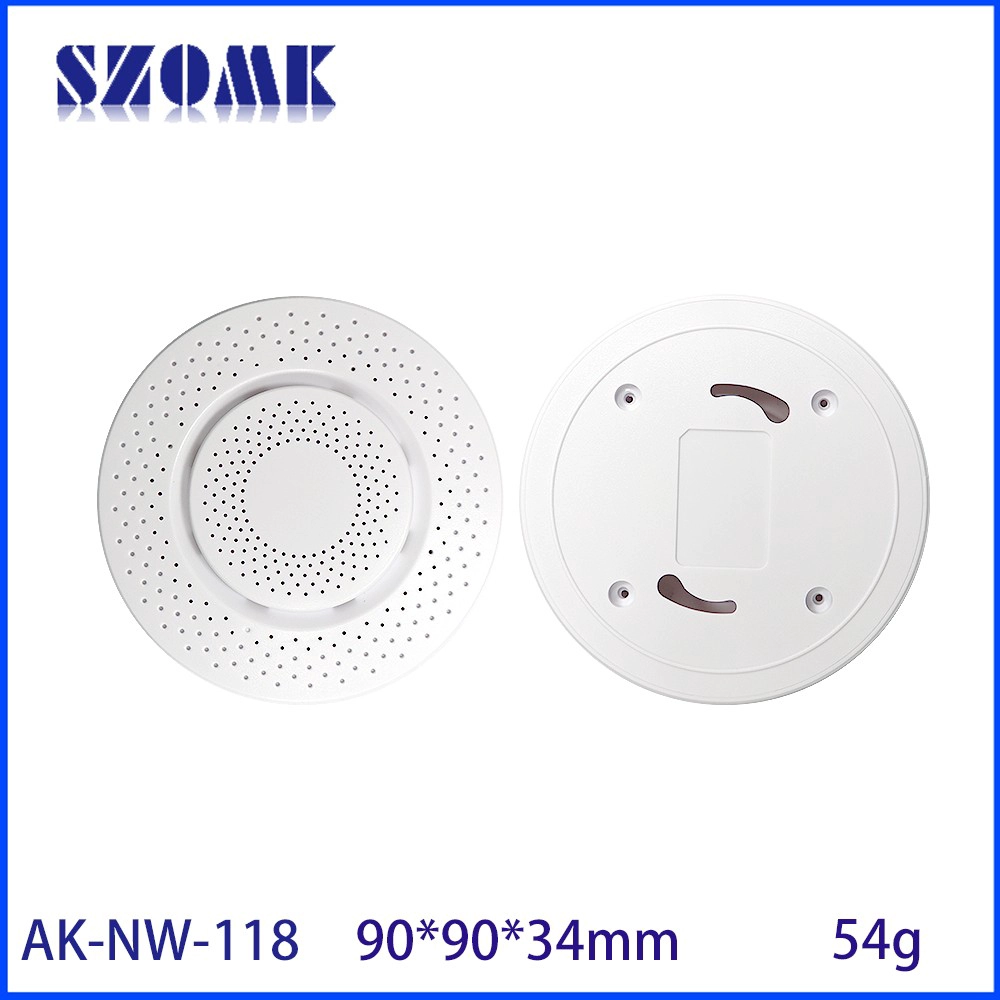Ak-NW-118 Sensor de umidade Habitação Temperatura de caixa controlada Rede Gateway Gateway Gabinete de plástico de parede 90*34mm