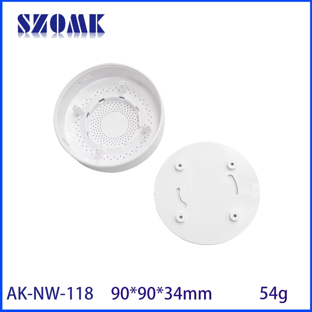 Ak-NW-118 Sensor de umidade Habitação Temperatura de caixa controlada Rede Gateway Gateway Gabinete de plástico de parede 90*34mm