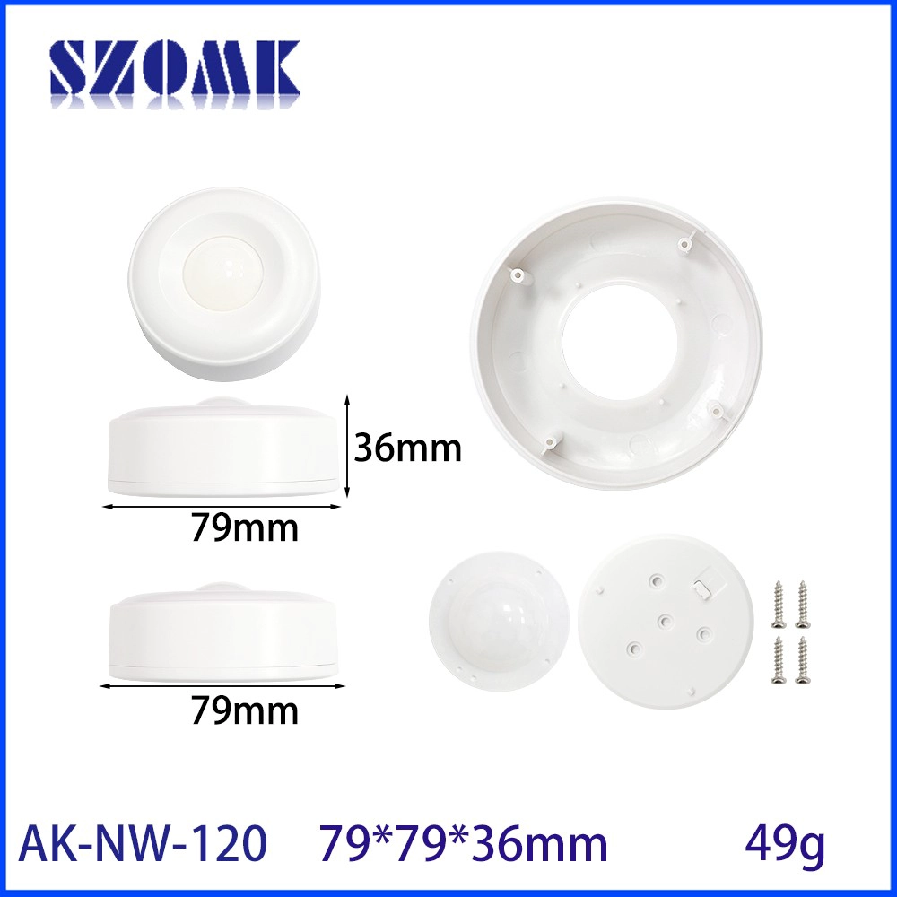 AK-NW-120 전자 장치 네트워크 정션 전기 상자 79*79*36mm 용 Ak-NW-120 LED 플라스틱 인클로저
