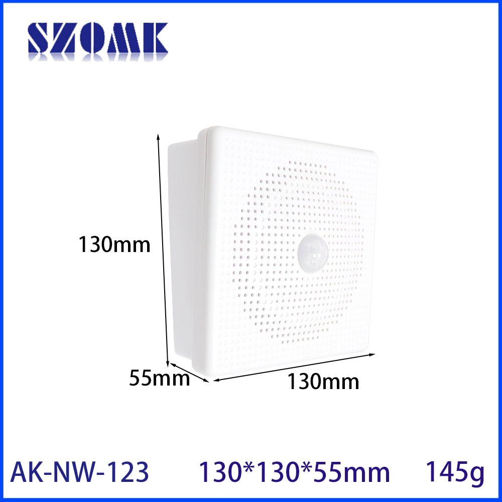 AK-NW-123 Capteur de porte boîtier vocale intelligente infrarouge humain IoT sans fil d'alarme en plastique Boîte 130 * 130 * 60 mm