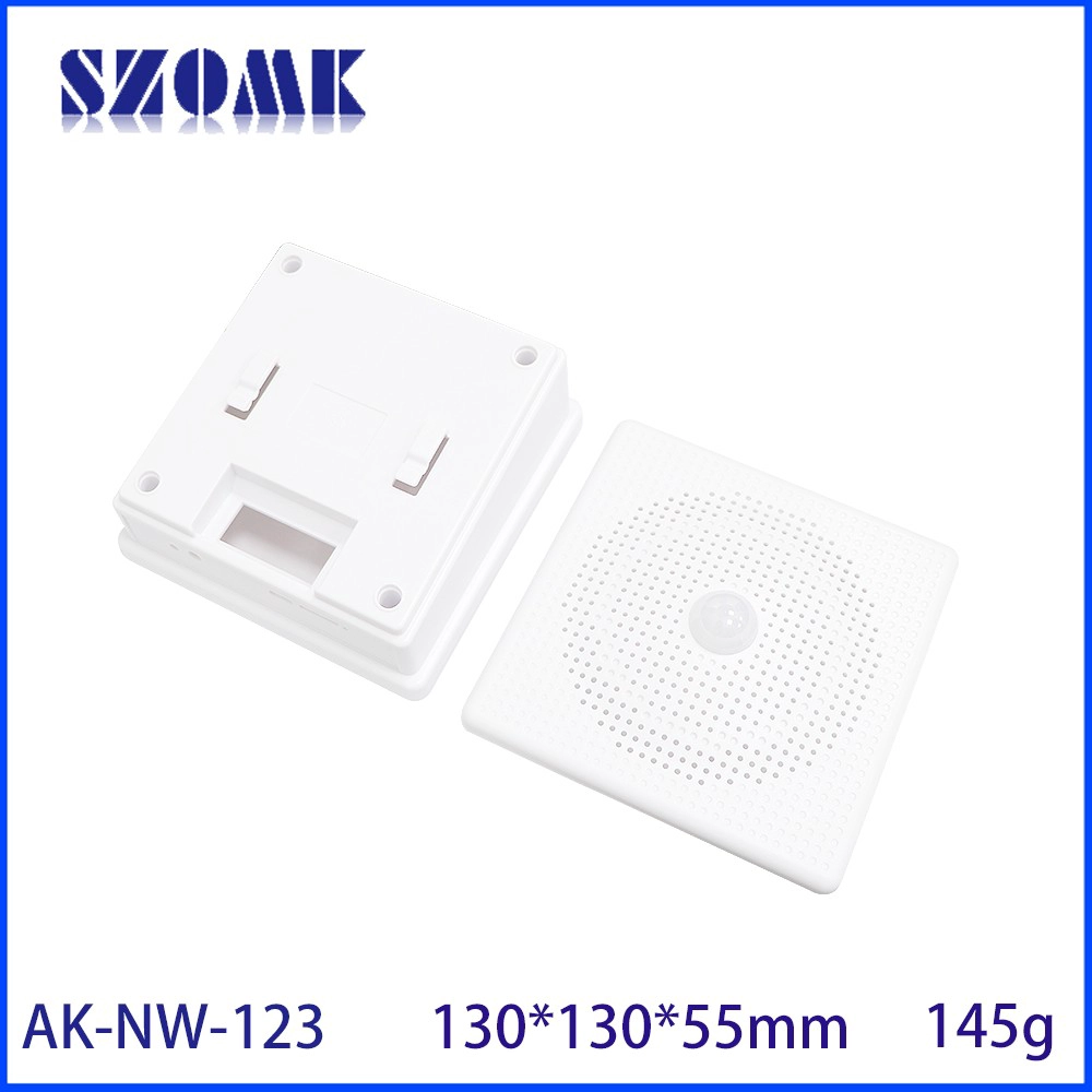 AK-NW-123 Capteur de porte boîtier vocale intelligente infrarouge humain IoT sans fil d'alarme en plastique Boîte 130 * 130 * 60 mm