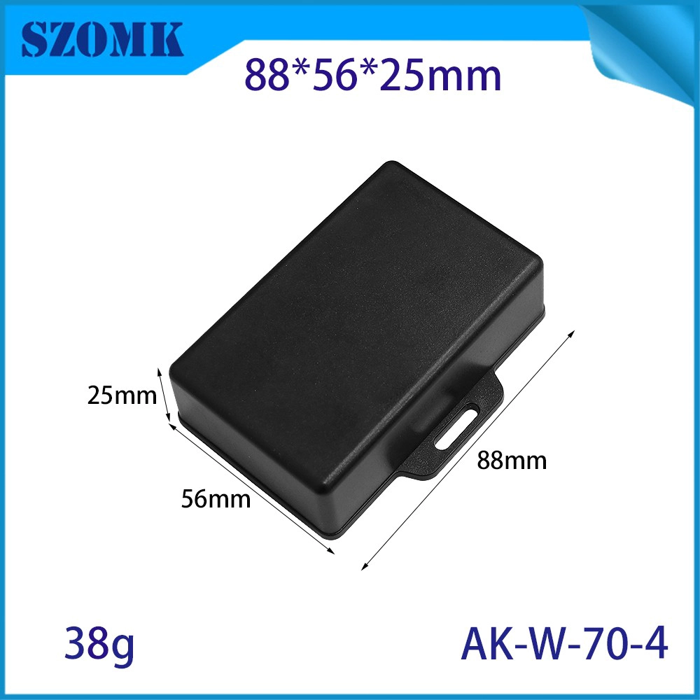 AK-W-70-4 PCB Lleva de llenado Caja de unión de plástico Caja de plástico con oreja 90*55*25 mm