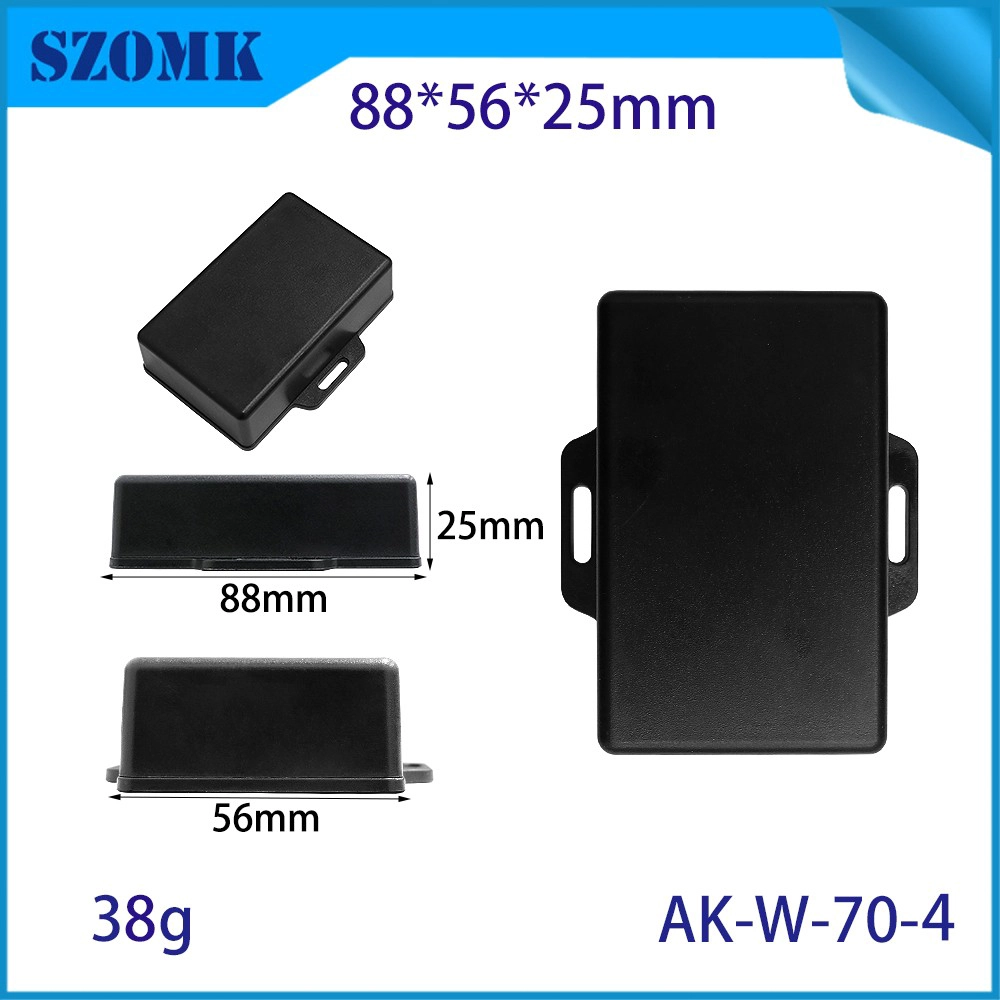 AK-W-70-4 PCB Lleva de llenado Caja de unión de plástico Caja de plástico con oreja 90*55*25 mm