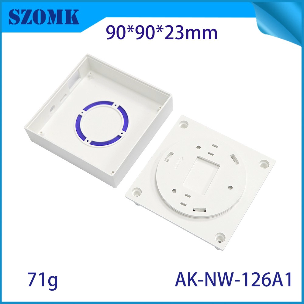 AK-NW-126 ABS RING RING زر IOT السقف الإسكان SMART لـ Bluetooth Gateway Controller Things Internet Things IOT legning 90*90*23mm