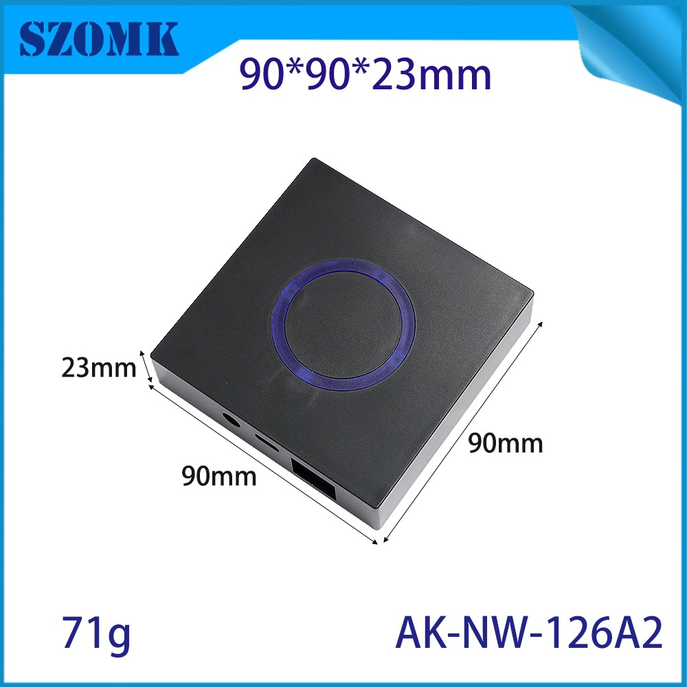 AK-NW-126 ABS RING RING زر IOT السقف الإسكان SMART لـ Bluetooth Gateway Controller Things Internet Things IOT legning 90*90*23mm