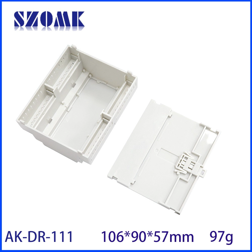 106*90*57 مللي متر AK-DR-111 وحدات Pcb جبل قوس 36 نقطة Plc كتل طرفية الكهربائية البولي البلاستيك Din السكك الحديدية الضميمة