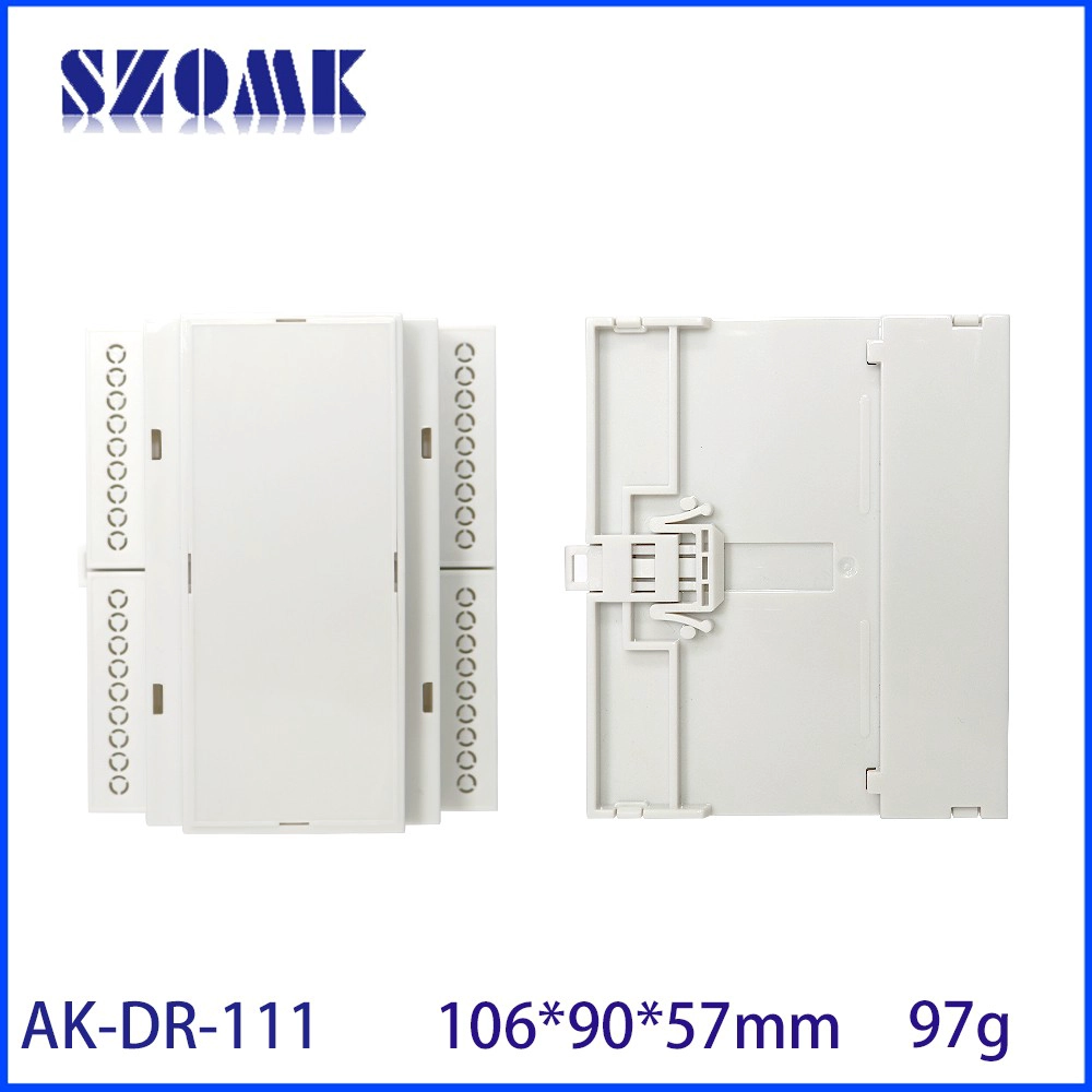 106*90*57 مللي متر AK-DR-111 وحدات Pcb جبل قوس 36 نقطة Plc كتل طرفية الكهربائية البولي البلاستيك Din السكك الحديدية الضميمة