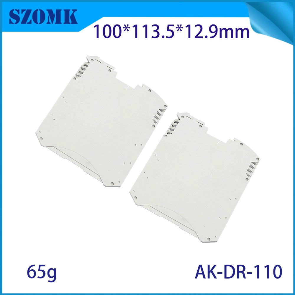 100*113.5*12.9mm AK-DR-110 고 설계 금속 피트 선택적 TBUS 버스 커넥터 전원 연결 시스템 DIN 레일 PCB 플라스틱 인클로저