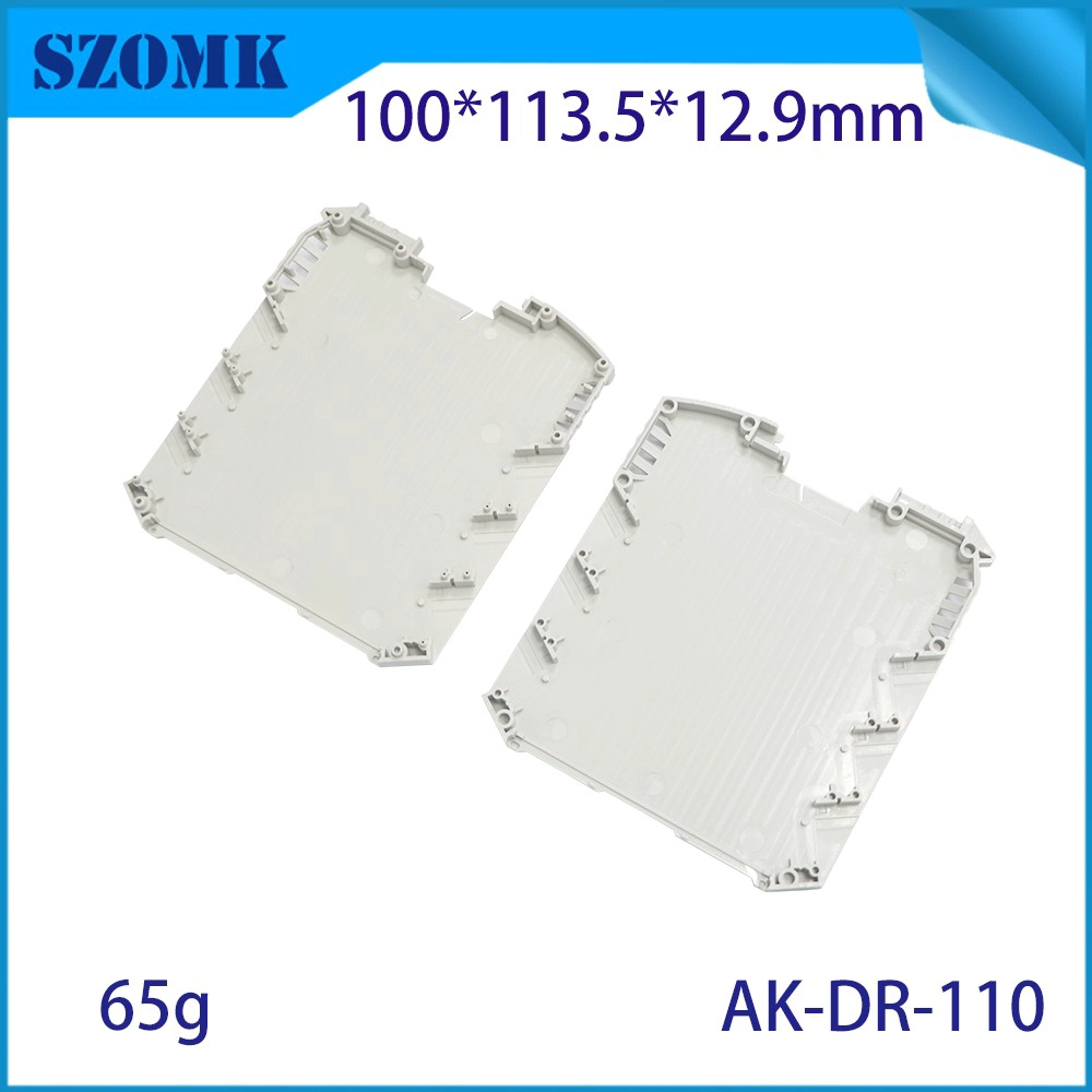 100*113.5*12.9mm AK-DR-110 고 설계 금속 피트 선택적 TBUS 버스 커넥터 전원 연결 시스템 DIN 레일 PCB 플라스틱 인클로저