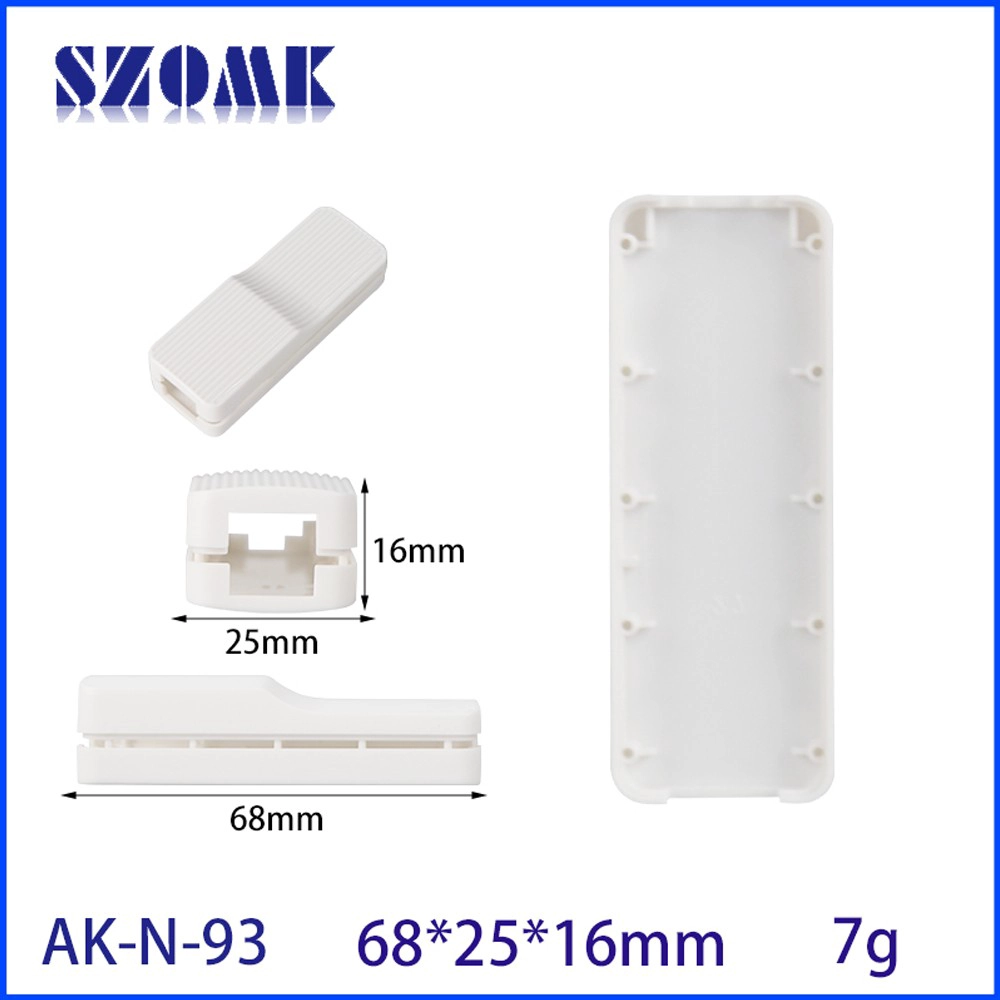 68*25*16 mm AK-N-93 USB-an RG45-Netzwerkkartenschale Kabelgebundene Netzwerkkarte externe Ethernet-Extender-Fall Junction Kunststoffgehäuse