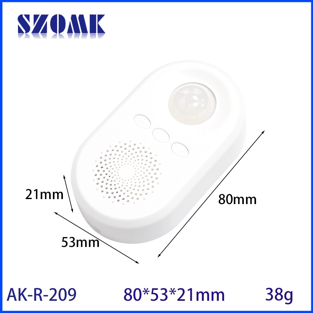 80*53*21mm AK-R-209 80*53*21mm ABS-Schaltergehäuse Korridor Aufzug Menschlicher Körper Typ-C Smart Home Radar Infrarot-Induktion Kunststoff-Alarmgehäuse für Tür