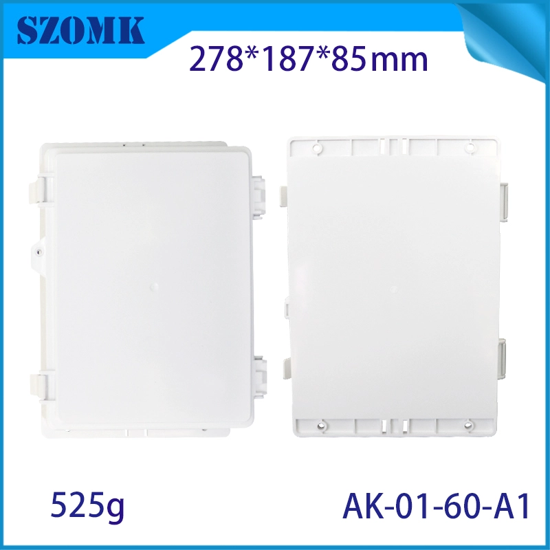 IP66 ABS PLASTIC PROWNEPTIE Waterdichte doos Elektronisch instrumentbehuizing Buitenscharnieren Type ABS-behuizingen AK-01-60 278*178*88 mm