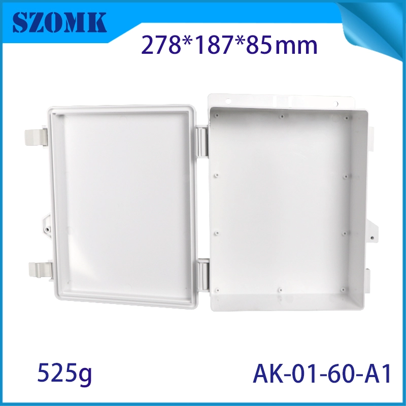 IP66 ABS PLASTIC PROWNEPTIE Waterdichte doos Elektronisch instrumentbehuizing Buitenscharnieren Type ABS-behuizingen AK-01-60 278*178*88 mm
