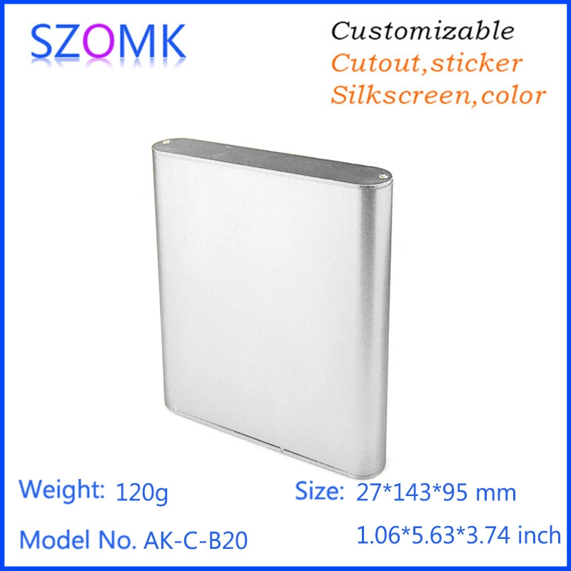 Factory manufacture Extruded Aluminum housing electronic box for PCB AK-C-B20 27*95*143mm