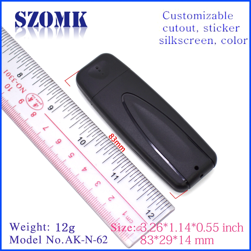 cost saving plastic enclosure usb disk housing transmitter case size 83*29*14mm