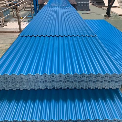 Manufacturers Wholesales Anti Corrosive Trapezoid Sunshade Rain Cover Insulated Plastic Color PVC Corrugated Roof Sheets