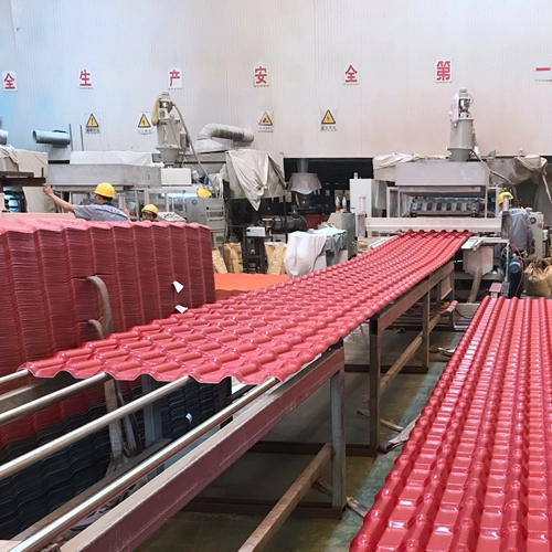Kaliteli sentetik reçine villa kiremit, yanmaz plastik anti uv çatı kaplama levhası
