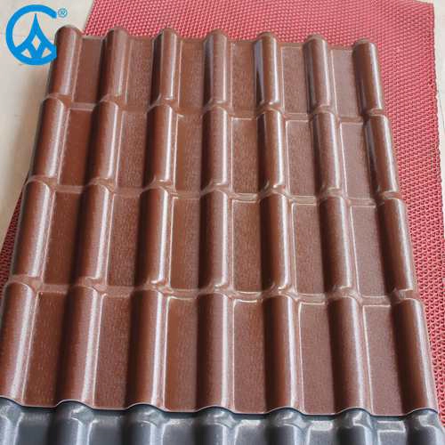 ASA PVC Plastic Corruot Tile Fiches de toiture Chine Fournisseur