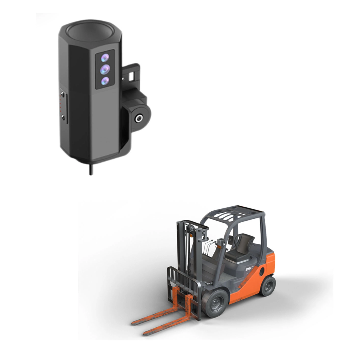 Vehicle CCTV system for forklift 1ch 1080p DSM BSD camera solution with 4g wifi gps start-stop control helmet recognition mdvr - COPY - jmhgd8