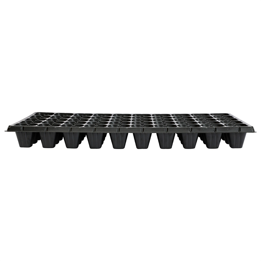 72 Cells Best Tomato Broccoli Squash Black PS Plastic Deep Gardening Seed Trays For Sale