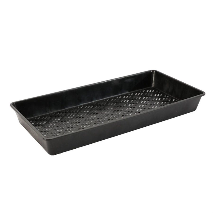 Heavy Duty สีดำ PP สี่เหลี่ยมผืนผ้าพลาสติกตาข่ายตาราง Garden Sprouts Seed Propagation Tray