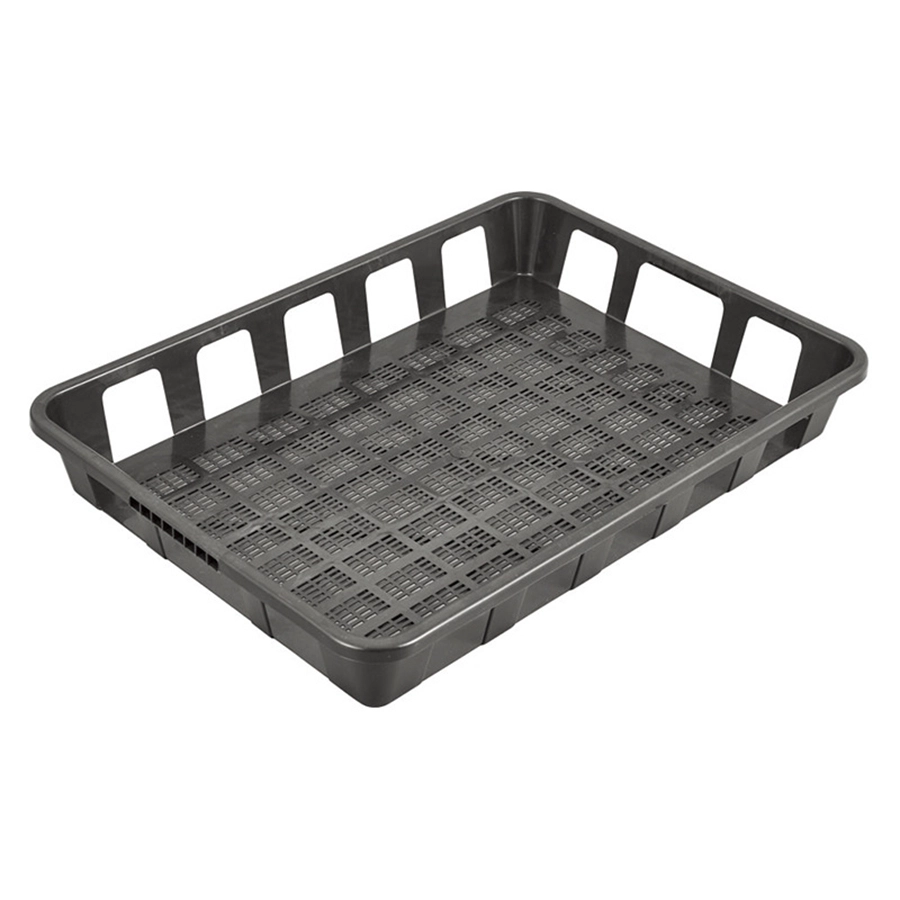 Heavy Duty สีดำ PP สี่เหลี่ยมผืนผ้าพลาสติกตาข่ายตาราง Garden Sprouts Seed Propagation Tray