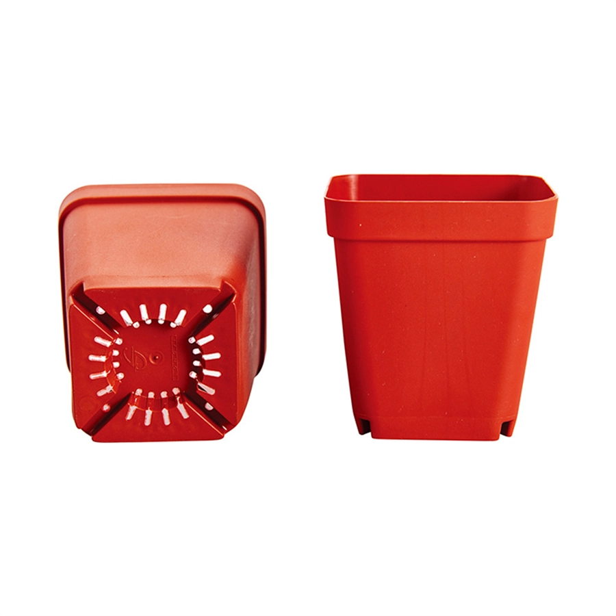 2,5 3 4 pouces blanc rose noir en plastique bon marché mini petit pot succulent mixte carré avec drainage
