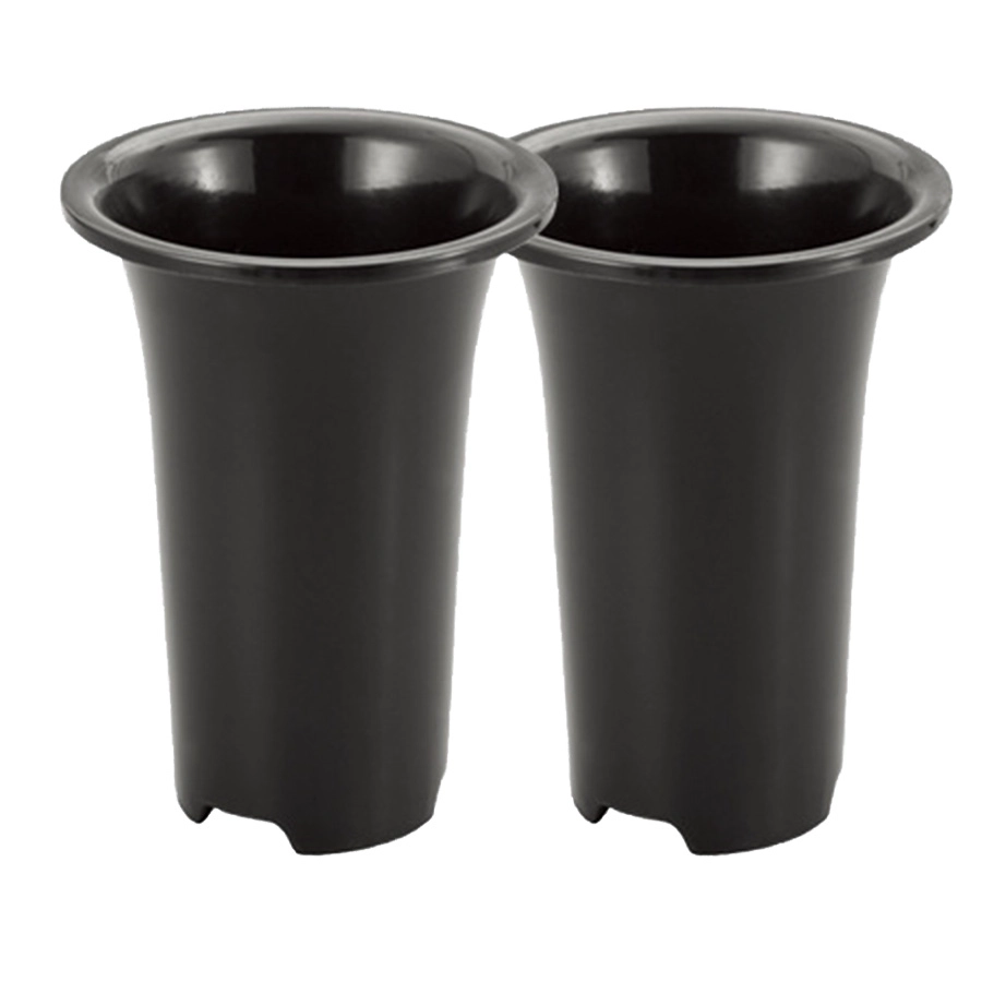 Penanam Orkid Plastik Hitam Bulat Tinggi Terbaik 3 4 5 6 7 8 9 Inci Berlubang Untuk Dijual