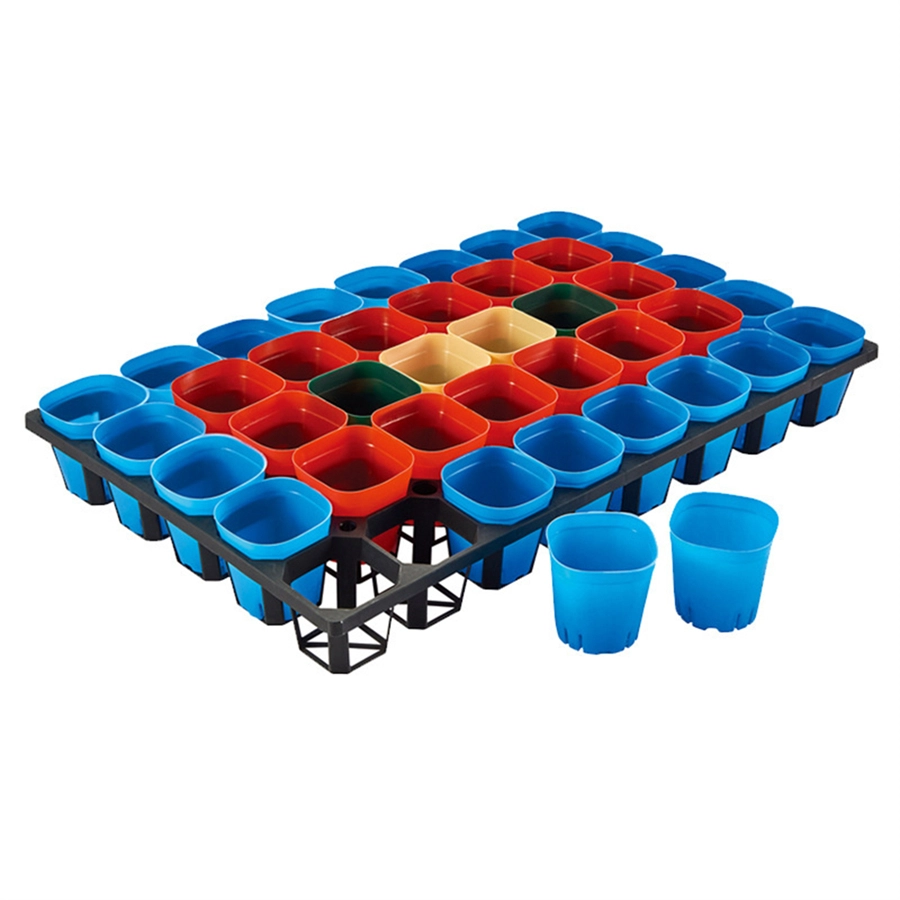 Großhandel Weiß Schwarz Farbige Mini Kleine Rechteckige Outdoor Garten Sukkulenten Pflanzgefäße Zum Verkauf