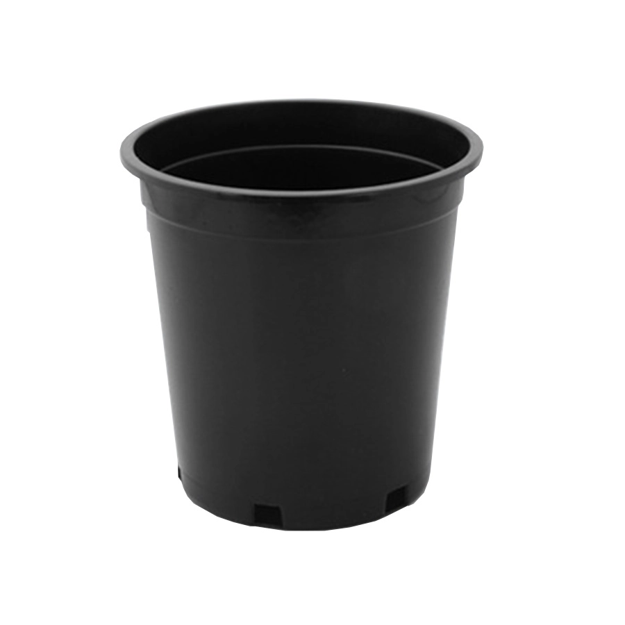 20cm 25cm 30cm 50cm Dia Round Plastic Big Gallon Black Plant Pots for Outdoor Plants Wholesale