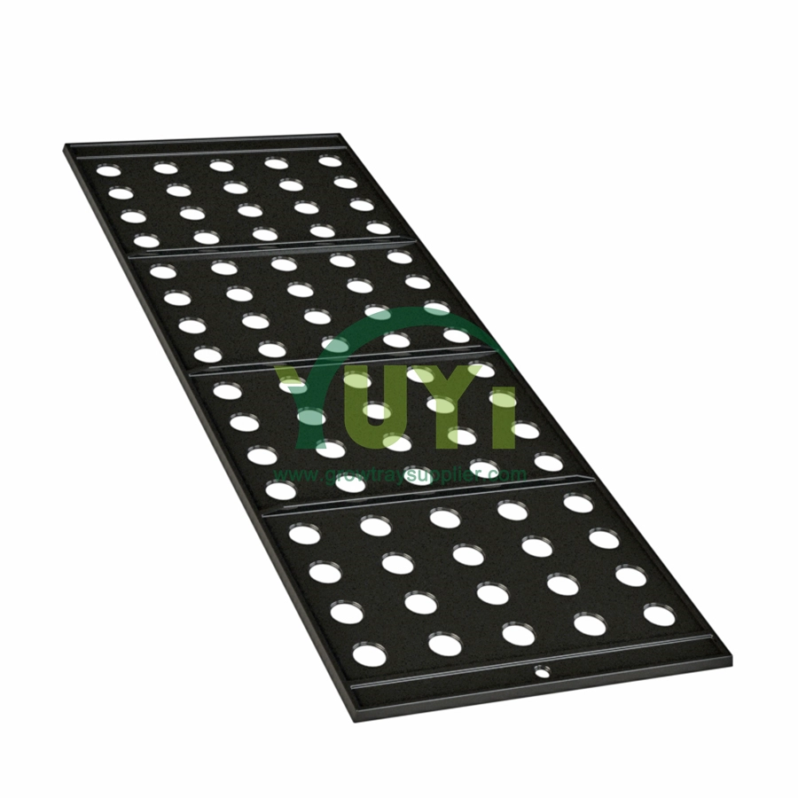 Anpassbare kommerzielle Gewächshaus-Hydrokultur-Anbau 4x4 4x8 5x12 tiefe rollende Überschwemmungstische aus Kunststoff mit Abdeckung