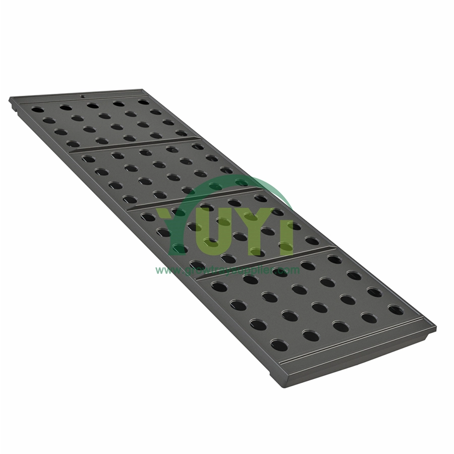 Anpassbare kommerzielle Gewächshaus-Hydrokultur-Anbau 4x4 4x8 5x12 tiefe rollende Überschwemmungstische aus Kunststoff mit Abdeckung