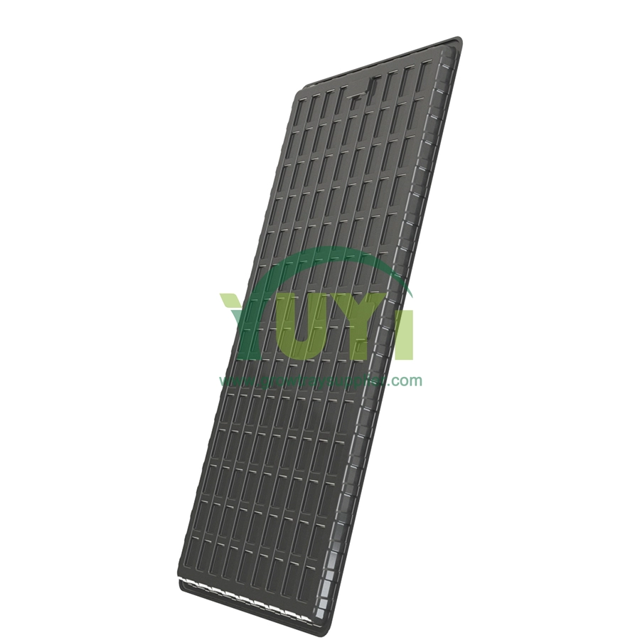 OEM NFT Green House Growing 2x4 3x3 4x4 4x8 Mesa de cultivo hidropónico de plástico de gran tamaño con drenaje