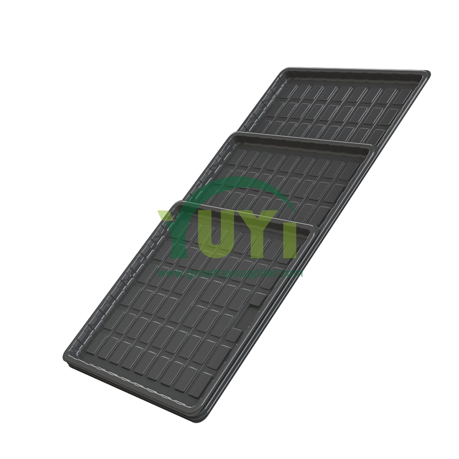 OEM NFT Green House Growing 2x4 3x3 4x4 4x8 Mesa de cultivo hidropónico de plástico de gran tamaño con drenaje