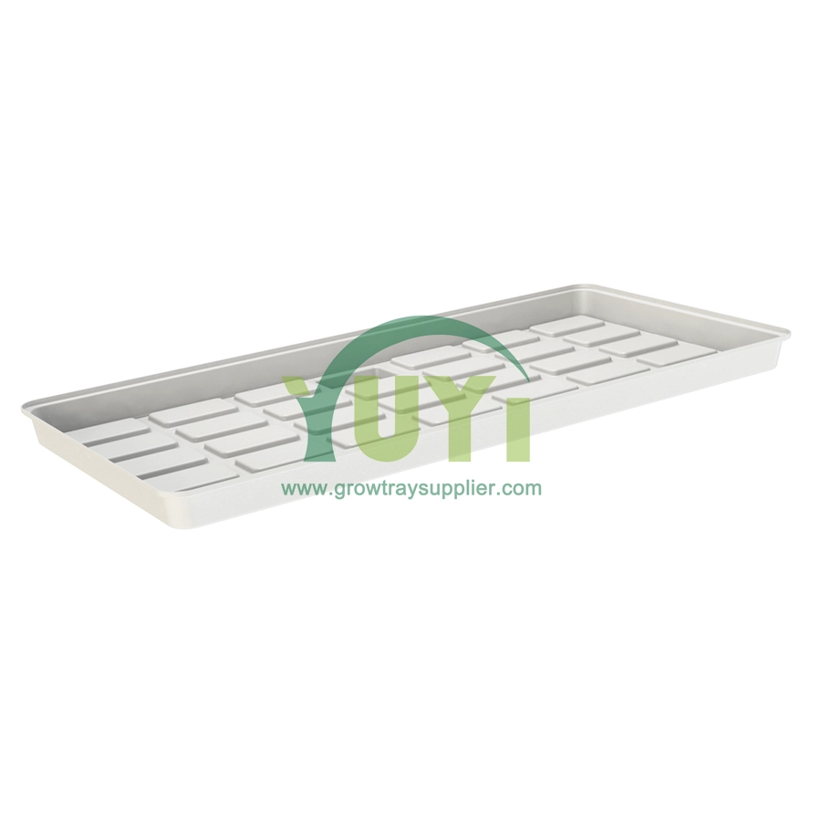 Greenhouse Plants Growing Rolling Bench Rack White Deep ABS Plastic Hydroponic Flood Ebb and Flow Tables